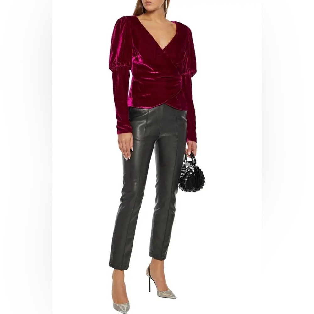 Cinq à Sept Theo Velvet Top Silk